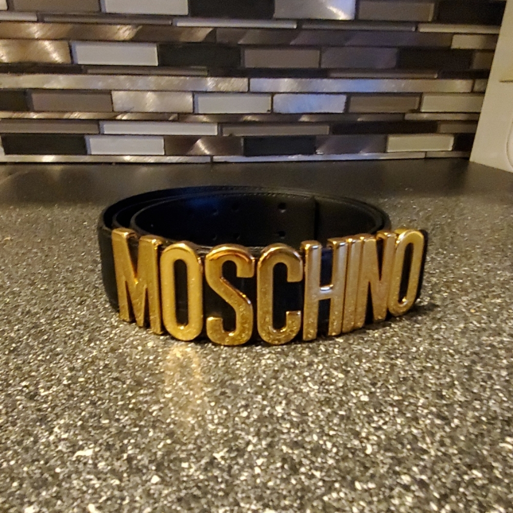 Authentic Moschino Leather Belt